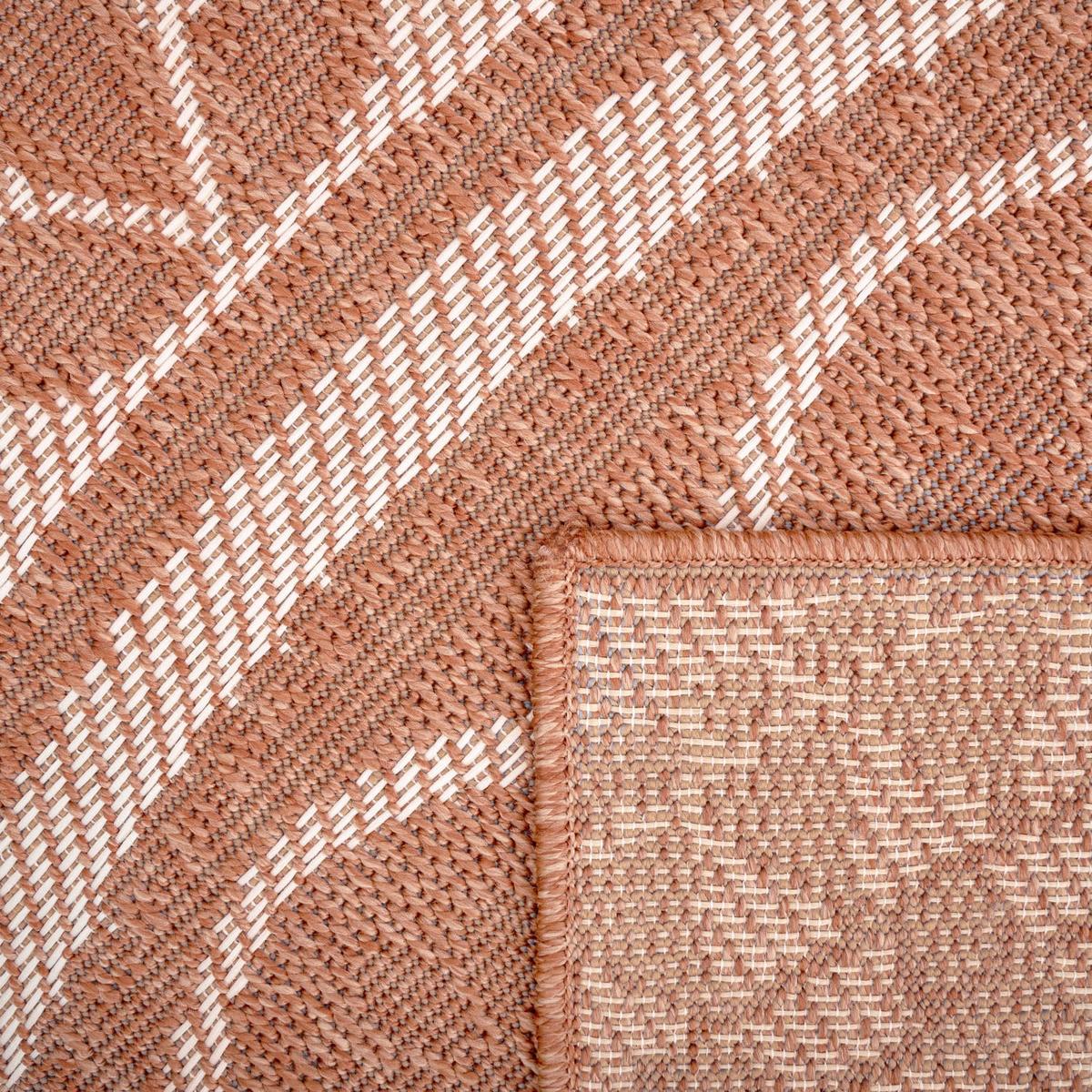 FLACHWEBTEPPICH, mit Mandala-Muster, Apricot, 160 x 220 cm - Orange, Textil (160/220cm) - KADIMA DESIGN