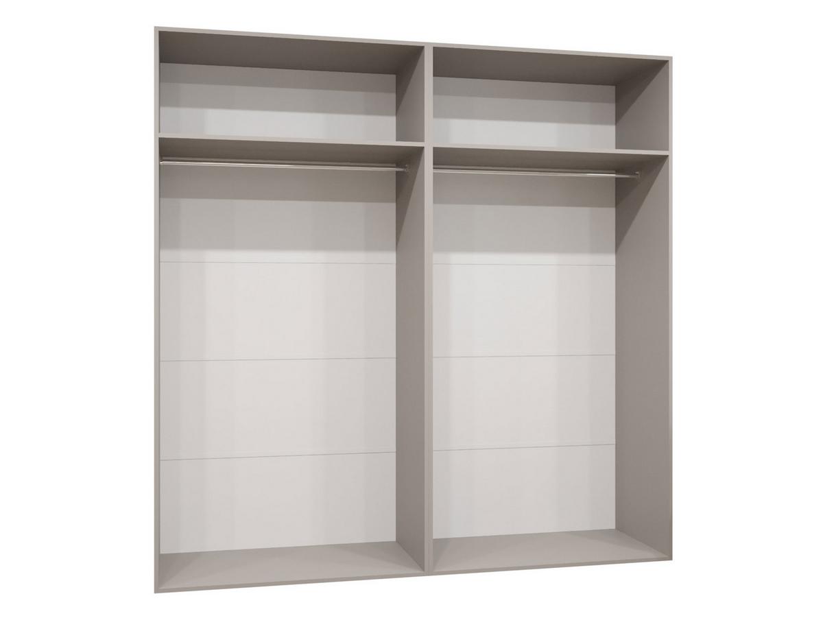 DREHTÜRENSCHRANK Malaga 200 - Schwarz, Holzwerkstoff (200/202/52cm) - MIRJAN24