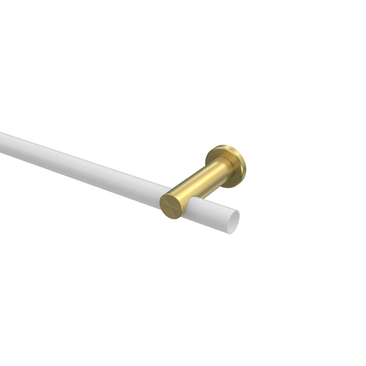 TRÄGER FÜR GARDINENSTANGEN 20 mm Ø, Platon 1-läufig, Messing-Optik - Messingfarben, Metall (9/4/4cm) - INTERDECO
