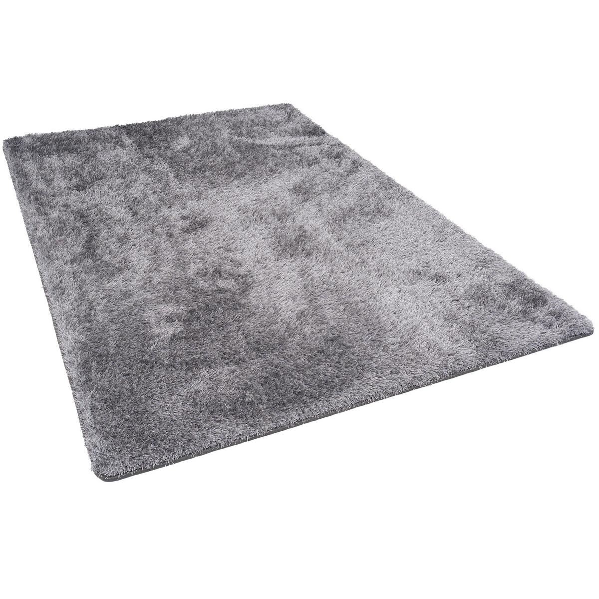 HOCHFLOR SHAGGY TEPPICH LUXUS FEELING MIX - Silberfarben, Textil (133/133cm) - Snapstyle