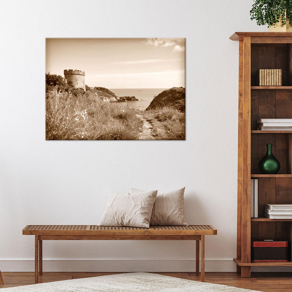 LEINWANDBILD Landschaften 100x70cm - Beige, Textil (100/70cm) - Feeby