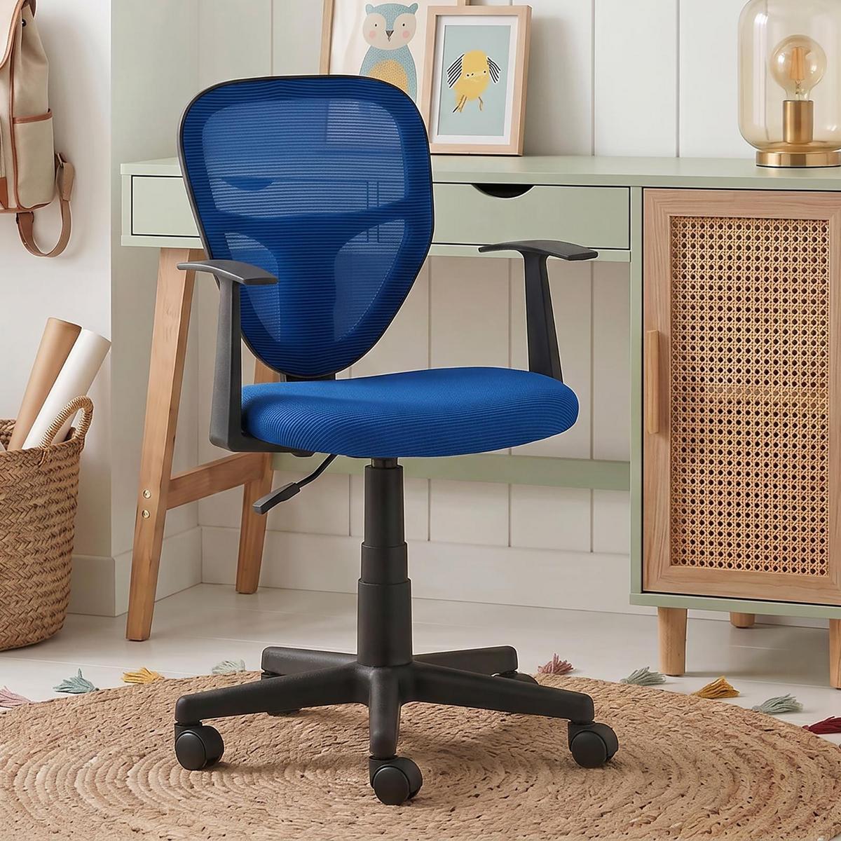 KINDERDREHSTUHL STUDIO blau - Blau, Textil (53/92/52cm) - IDIMEX