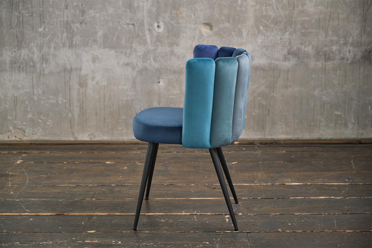 ESSZIMMERSTUHL JADA Blau Velvet - Blau, Kunststoff/Textil (59/86/55cm) - KAWOLA
