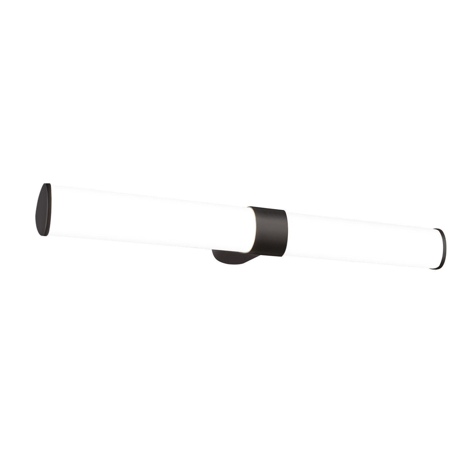 SPIEGELLEUCHTE Lichtanis 12.8/6.8/60.0 cm - Schwarz, Kunststoff (12.8/6.8/60cm) - ZMH