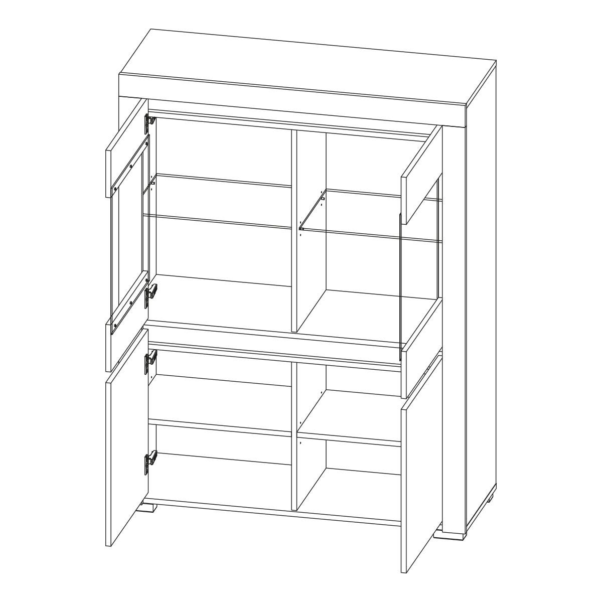TODO - Weiß, Holzwerkstoff (106/139/39cm) - Petits-meubles