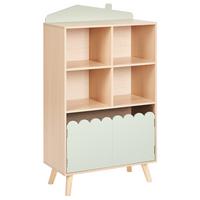 REGAL mit 2 Ebenen 105 cm Hellgrün Lackey - Braun/Grün, Holzwerkstoff (60/105/30cm) - Beliani