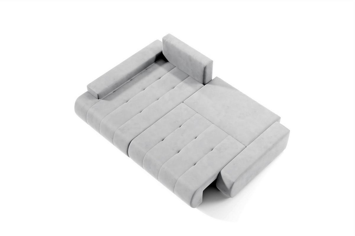 ECKSOFA Elmo - Hellgrau, Holzwerkstoff/Textil (227/153cm) - Fun Möbel