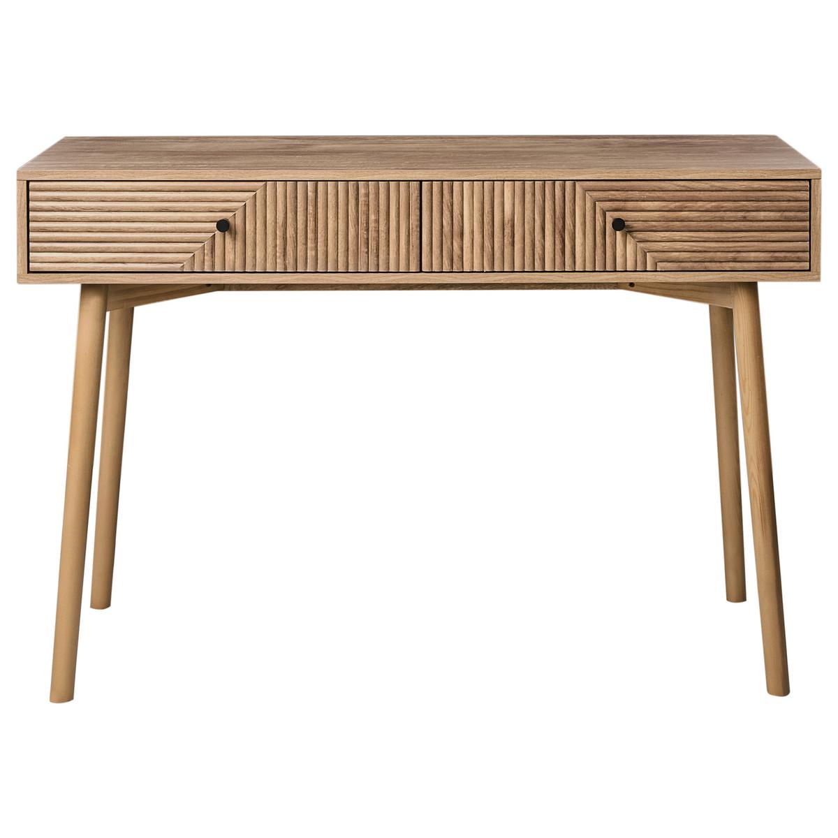 KONSOLENTISCH Hellbraun Ronge - Hellbraun, Holzwerkstoff (120/80/45cm) - Beliani