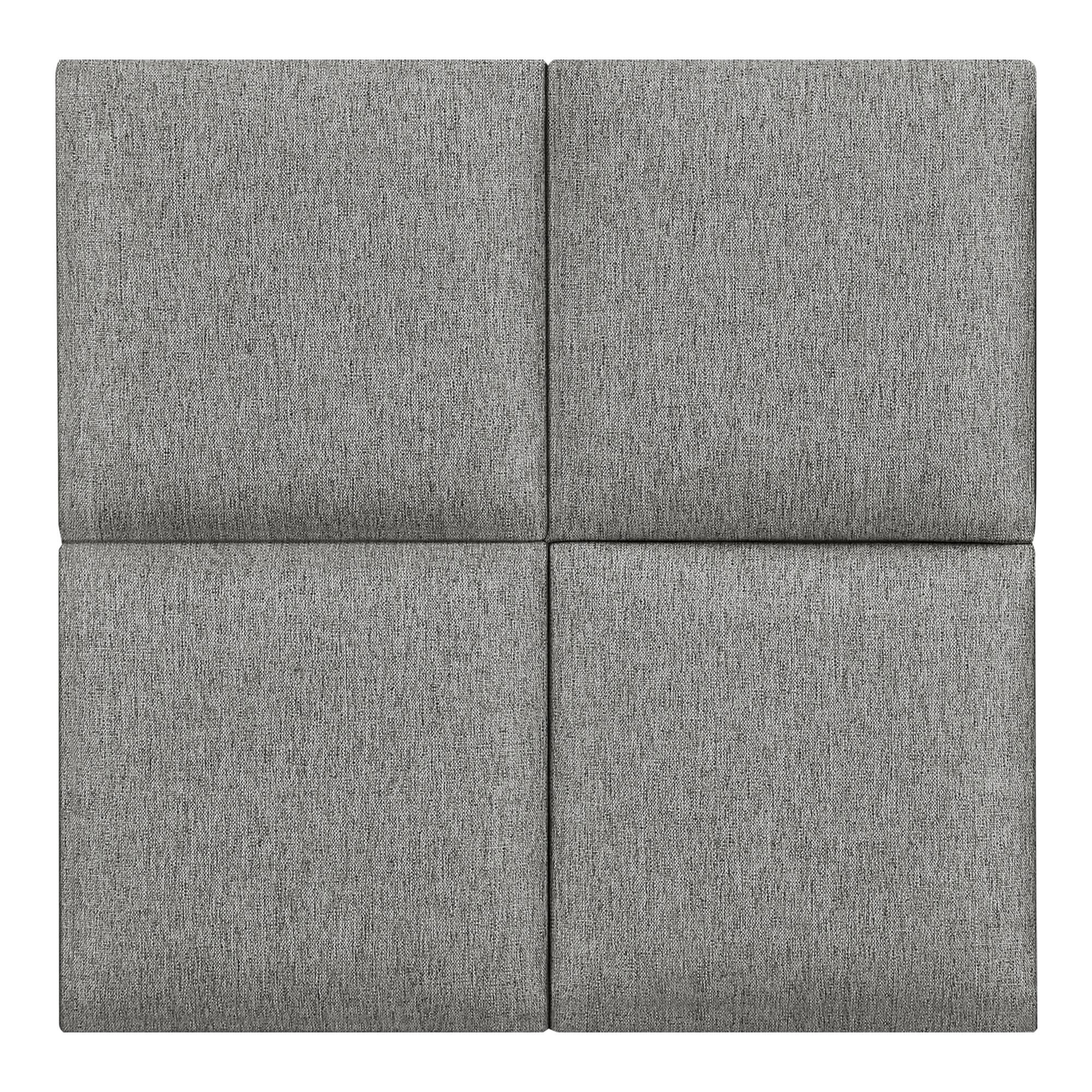 KOPFPOLSTER-SET 4 TLG. Carpino - Hellgrau, Textil (30/30/3cm) - [neu.haus]