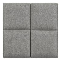 KOPFPOLSTER-SET 4 TLG. Carpino - Hellgrau, Textil (30/30/3cm) - [neu.haus]