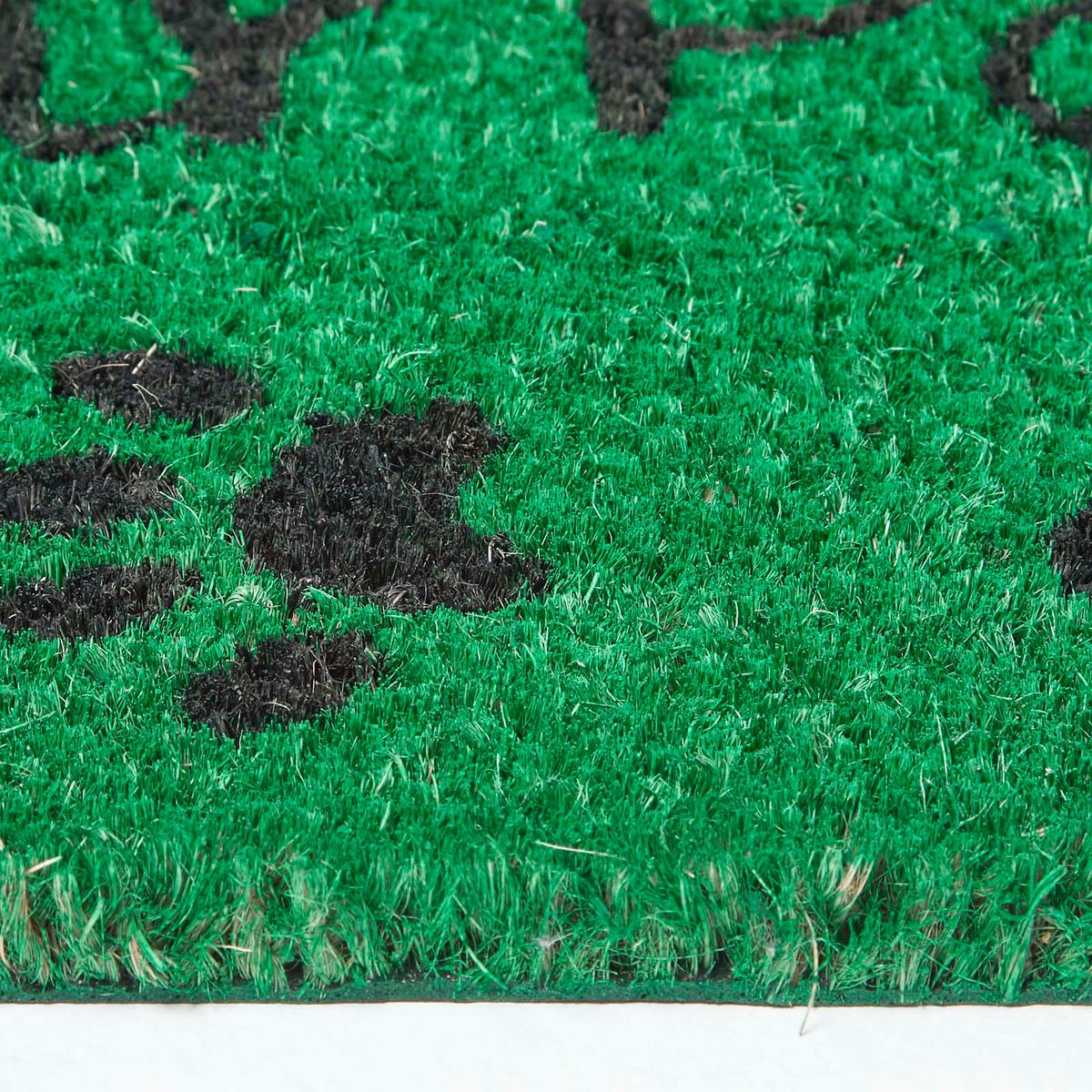 FUSSMATTE Wipe Your Paws, Kokosfaser 40/70 cm - Grün, Naturmaterialien (40/70cm) - Homescapes
