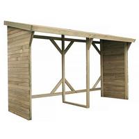 HOLZUNTERSTAND abri bûches - 2.5 m² - 2.78 x 0.90 x 1.85 m- 5 stères Braun - Braun, Holz (90/185/278cm) - Habitat Garten