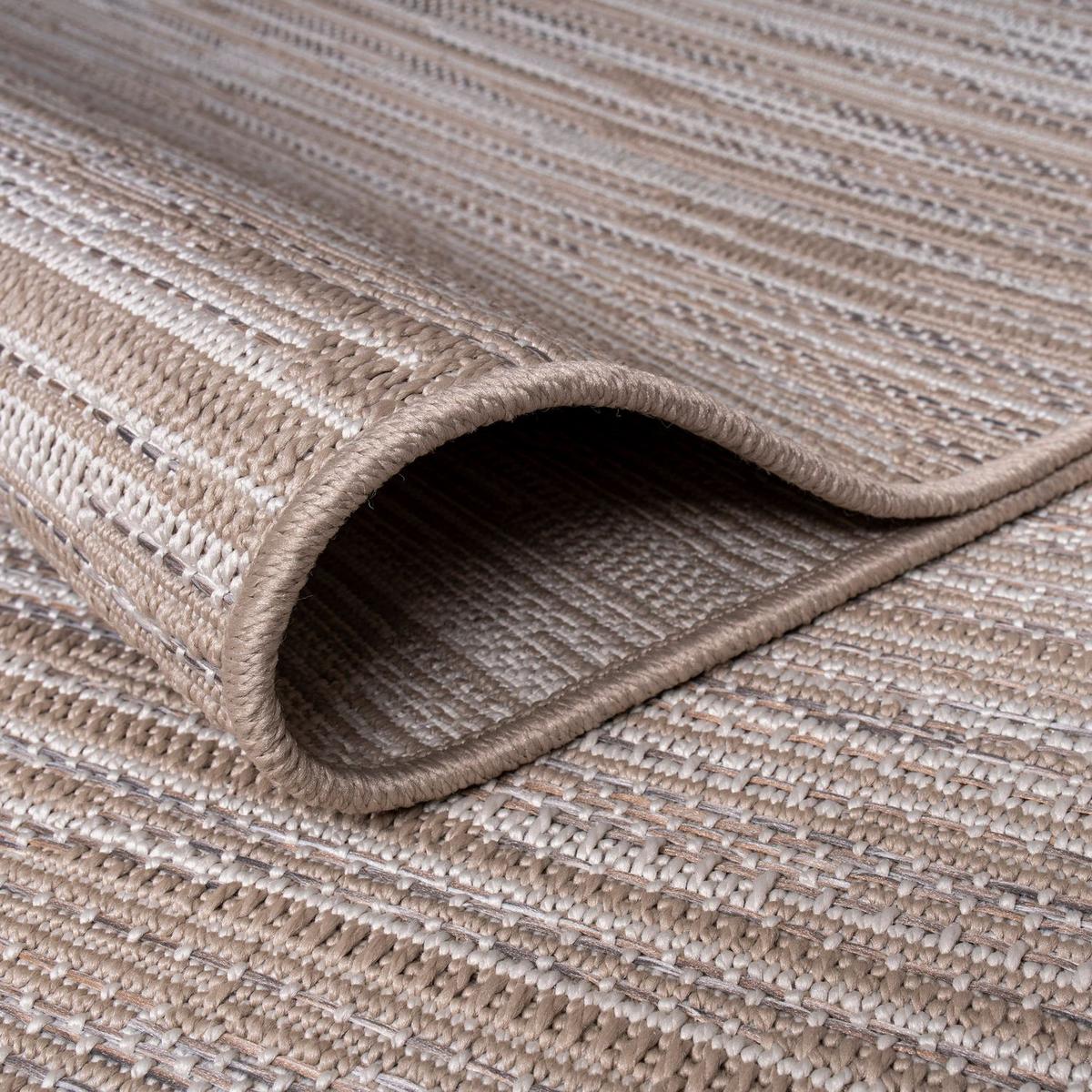 OUTDOORTEPPICH Boho Hellcreme Beige 80 x 250 cm - Creme, Kunststoff (80/250cm) - TT Home