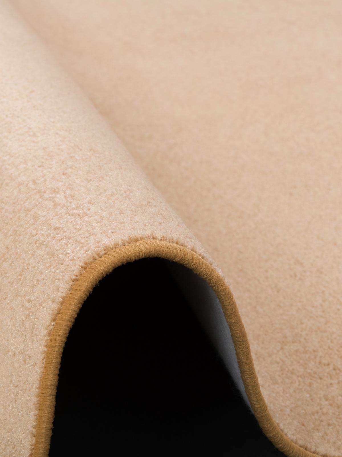 TREND VELOURS TEPPICH JOY RUND - Beige, Textil (100/100cm) - Snapstyle