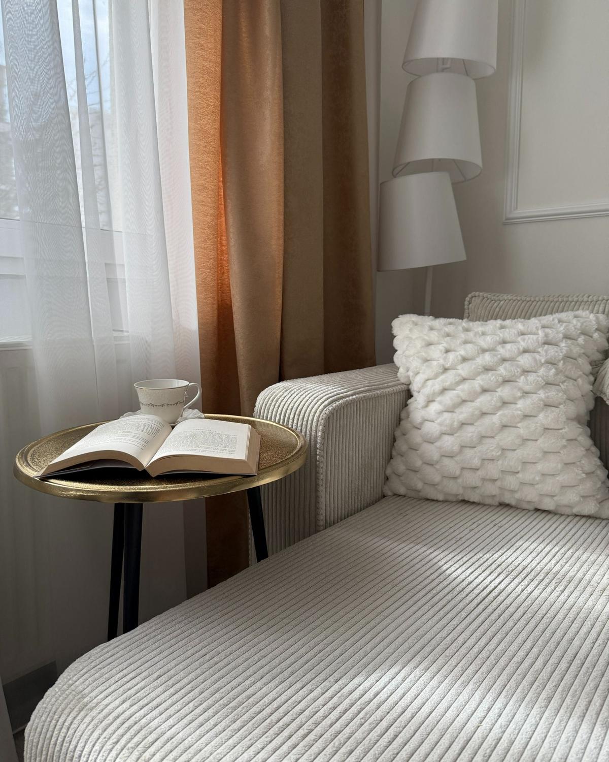 DEKOKISSEN 2er-Set Cremeweiß 43/43 cm Purslane - Creme, Textil (43/43cm) - Beliani