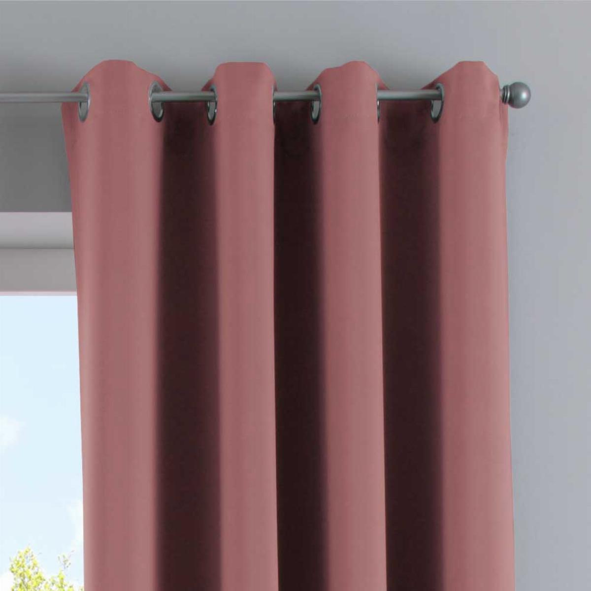 VORHANG »NEW YORK« HxB 225x295 cm Altrosa - Altrosa, Textil (295/245cm) - Gardinenbox