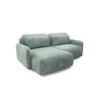 ECKSOFA Simone Mit Schlaffunktion - Grün, Holzwerkstoff/Textil (240/165cm) - Fun Möbel
