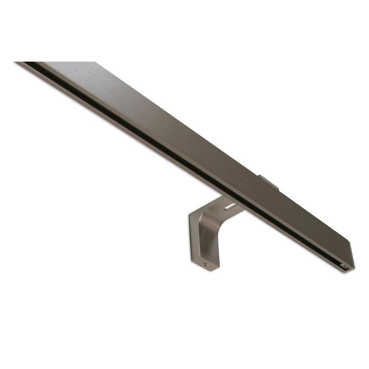 GARDINENSCHIENE 1-lauf Loft 100cm - Silberfarben, Metall (100cm) - Deco-Raum