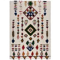WOLLTEPPICH BRUE, mit Rautenmuster, Bunt, 160 x 230 cm - Multicolor, Textil (230/160cm) - KADIMA DESIGN