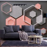 SELBSTKLEBENDE FOTOTAPETE 196/140 cm - Pink/Grau, Kunststoff/Textil (196/1cm) - KUNSTLOFT