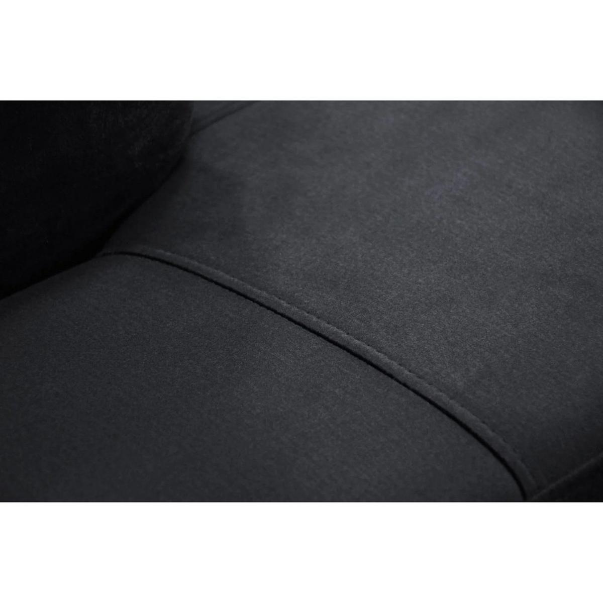 ECKSCHLAFSOFA Waldo verstellbaren Kopfstützen, Schwarz, rechts - Schwarz, Textil (275/203cm) - Beautysofa