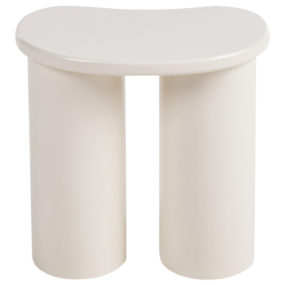 BEISTELLTISCH Weiß Inglis - Weiß, Holzwerkstoff (25/41/40cm) - Beliani