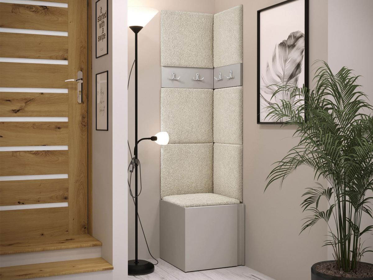 GARDEROBEN-SET Orion XXI - Kaschmir/Creme, Holzwerkstoff/Kunststoff (42/186/46cm) - MIRJAN24