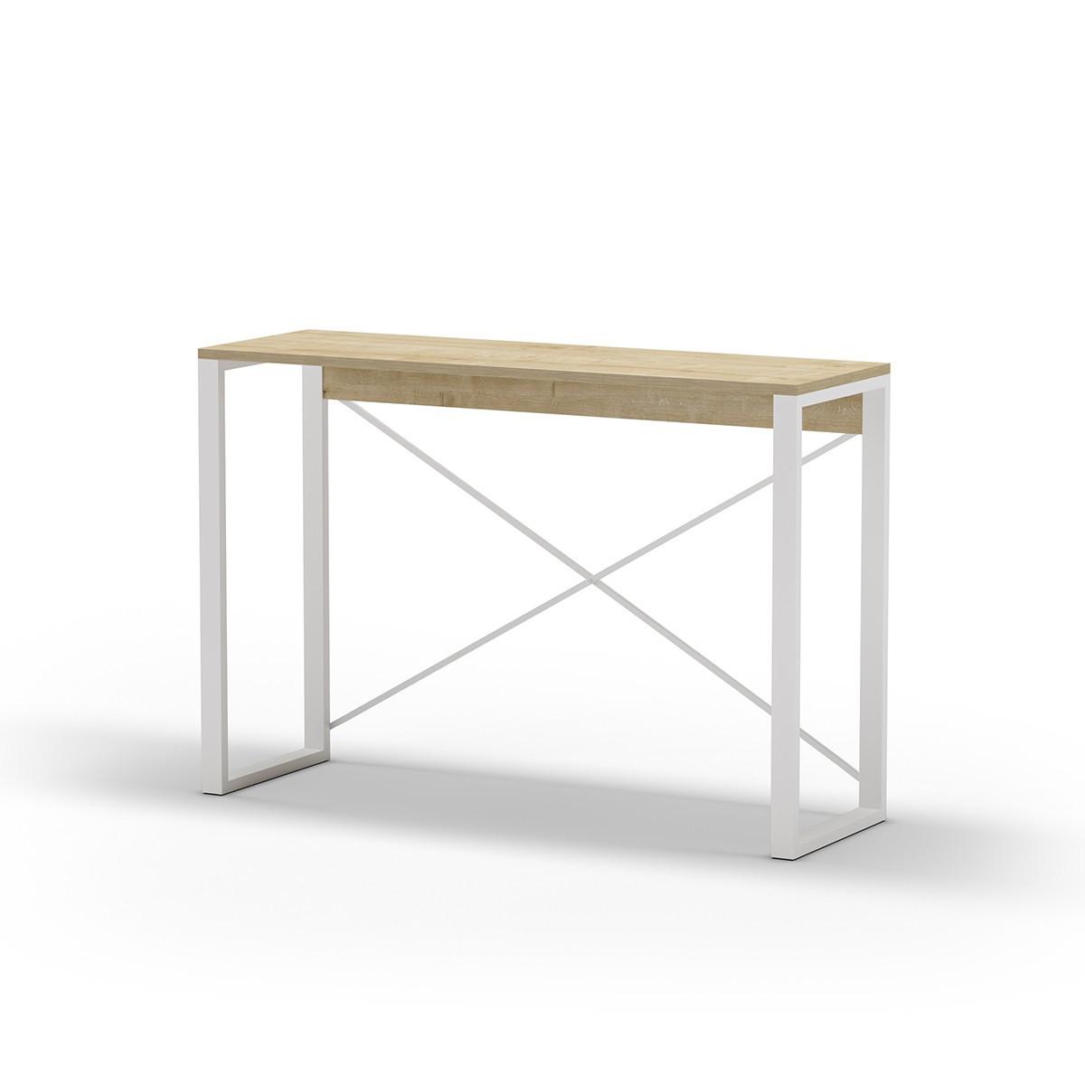 KONSOLE Archie - 110/35/76 cm - Weiß/Eiche Artisan, Holzwerkstoff (17/35/76cm) - Calicosy