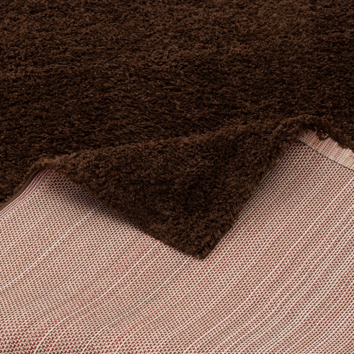 HOCHFLOR LANGFLOR SHAGGY TEPPICH FLUFFY - Dunkelbraun, Textil (160/230cm) - Pergamon