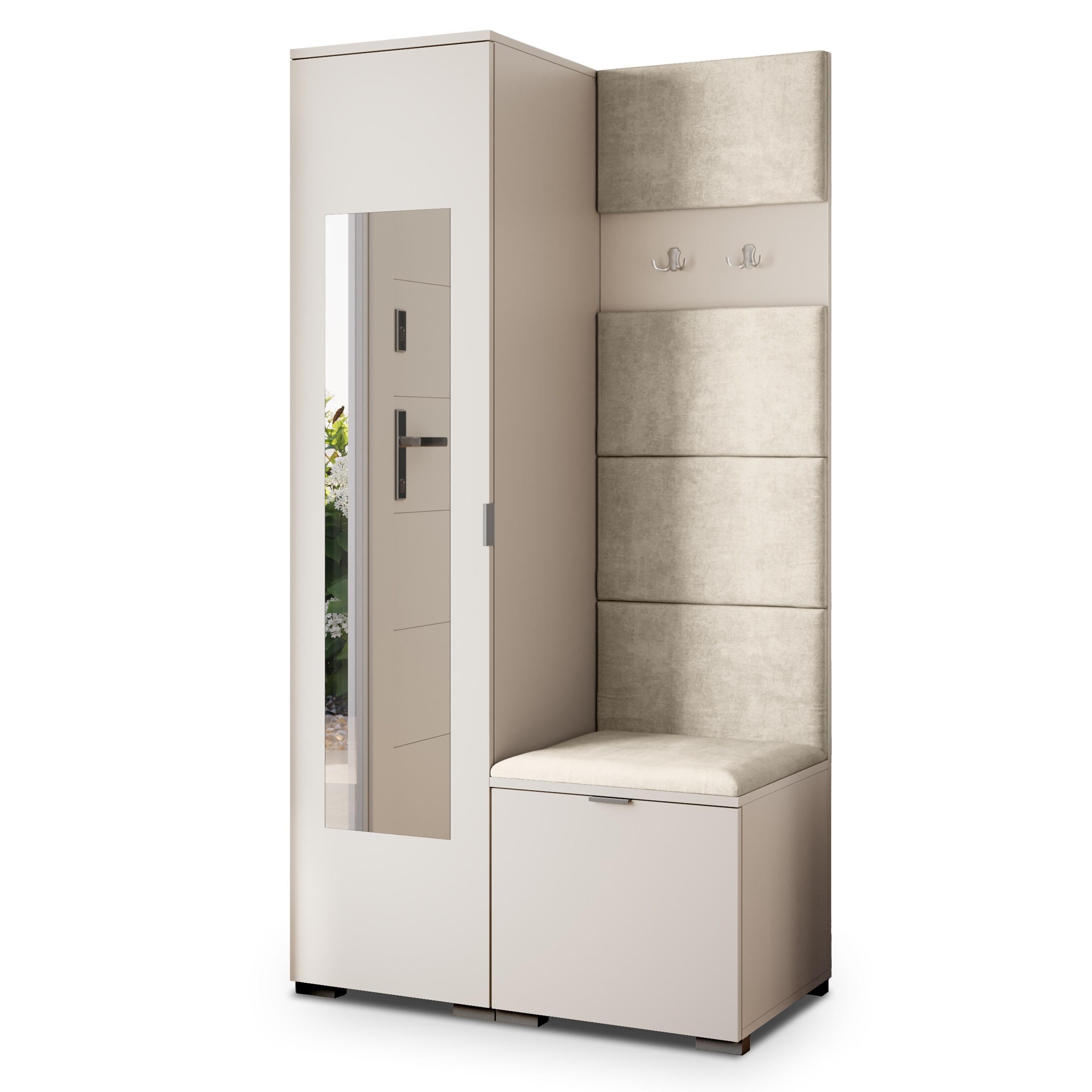 GARDEROBENSCHRANK VIRA 95/181/51 cm Modern Kaschmir - Kaschmir/Beige, Holzwerkstoff (95/181/51cm) - MASSENO
