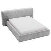 POLSTERBETT Monza 140x200 Hellgrau - Hellgrau, Textil (140/200cm) - Graingold