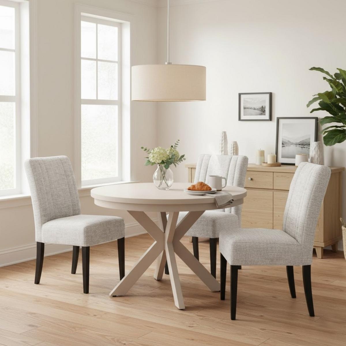 STUHL FREYA mit schwarzen Holzbeinen, Polsterstuhl, Beige - Beige/Schwarz, Holz (47/94/42cm) - Beautysofa