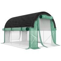 FOLIENTUNNEL, 300L x 200B x 198H cm - Grün, Kunststoff/Metall (200/198/300cm) - Outsunny