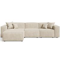 ECKSOFA Arizona Beige Links - Beige, Holz/Textil (180/265cm) - Graingold
