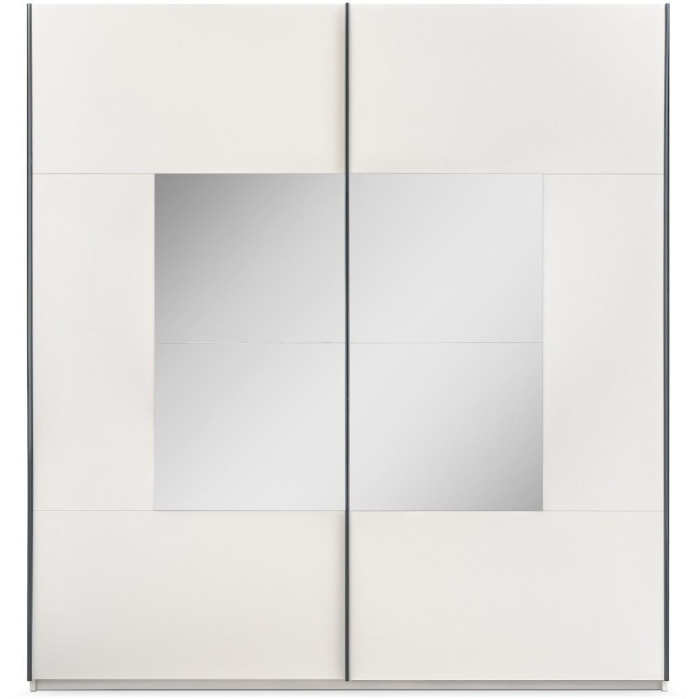 SCHWEBETÜRENSCHRANK Brooklyn mit 2 Türen und Spiegel, kaschmir, 203 cm - Kaschmir, Holzwerkstoff (203/215/65cm) - Beautysofa