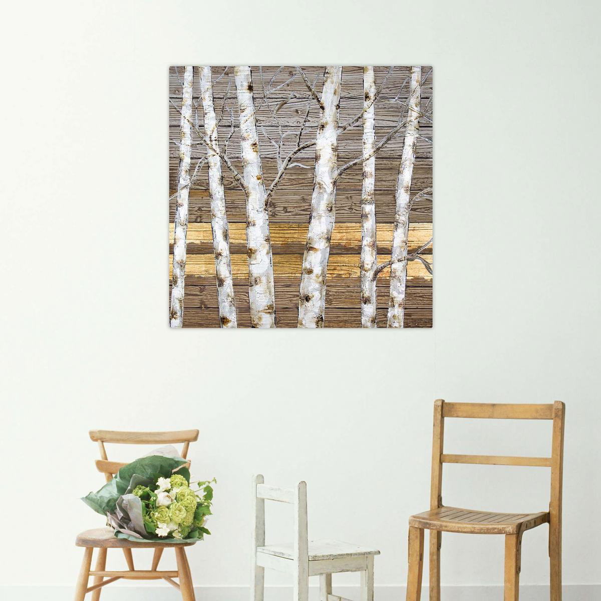 ACRYLBILD HANDGEMALT 80/80 cm - Beige/Goldfarben, Holz/Textil (80/80cm) - KUNSTLOFT