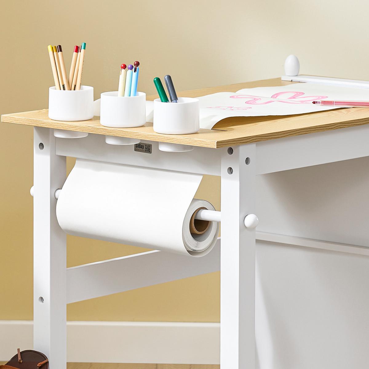 KINDERSITZGRUPPE Weiß - Weiß, Holzwerkstoff (80/66/50cm) - SoBuy