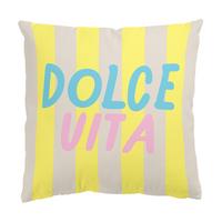 KISSENBEZUG PopArt Sommer Dolce Vita 40/40 cm - Gelb, Textil (40/40cm) - Bilderwelten
