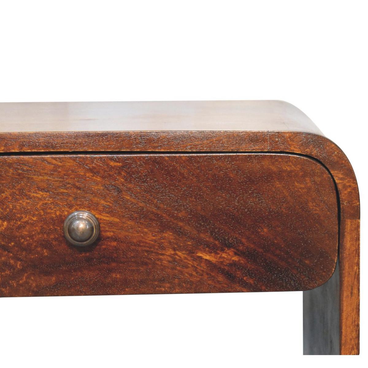 NACHTTISCH Kastanien-Finish, 1 Schublade, 2 Regale, Braun - Braun, Holz (35/60/45cm) - Artisan Furniture
