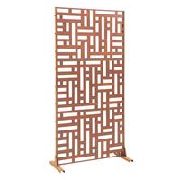TRENNWAND Bernalda - Rostfarben, Metall (90/180cm) - casa.pro