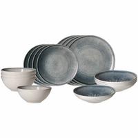 STARTER-SET Grana grau 16-tlg. - Grau, Keramik (2/2/2cm) - Ritzenhoff Breker