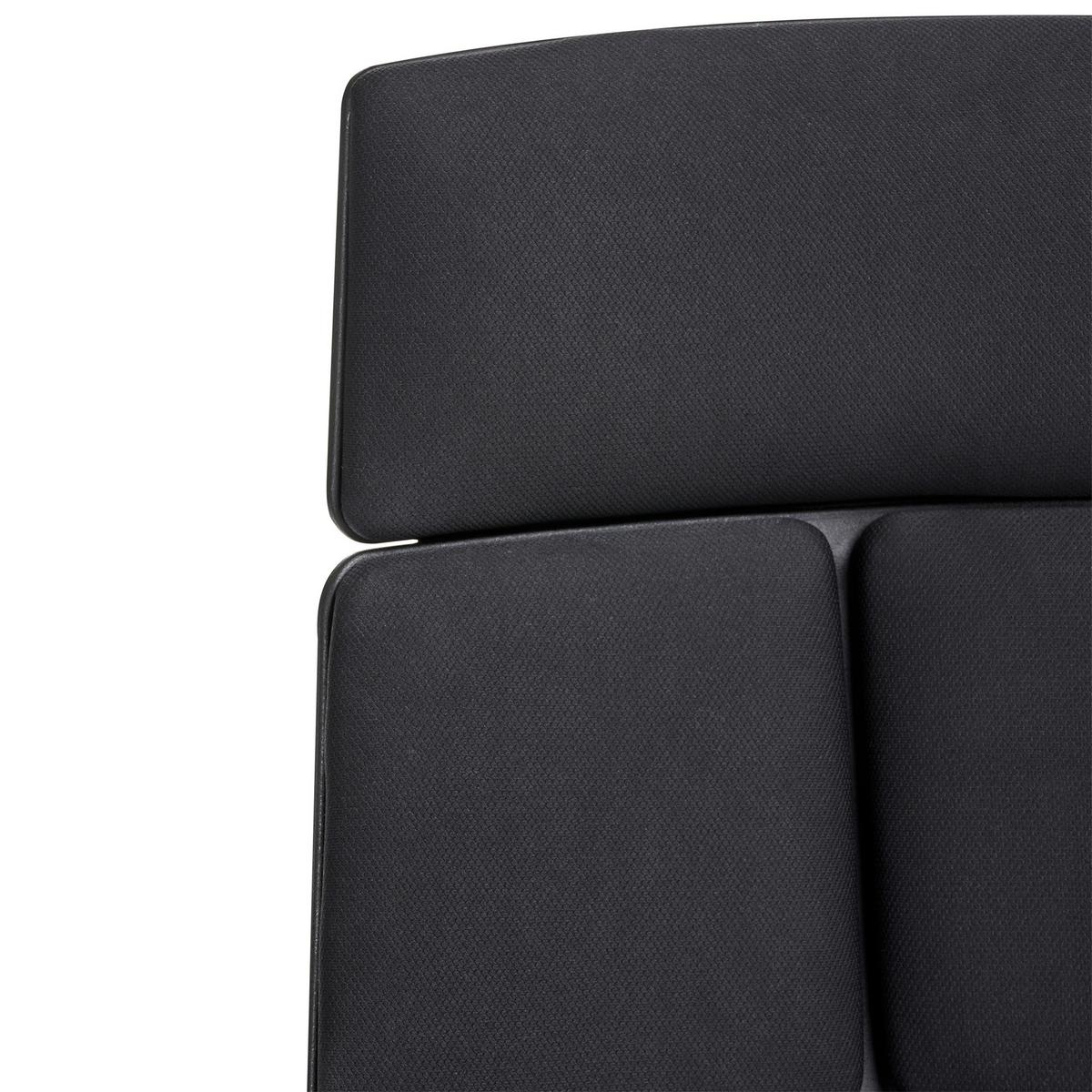 BÜROSTUHL Schwarz Delight - Schwarz, Textil (64/116/64cm) - Beliani