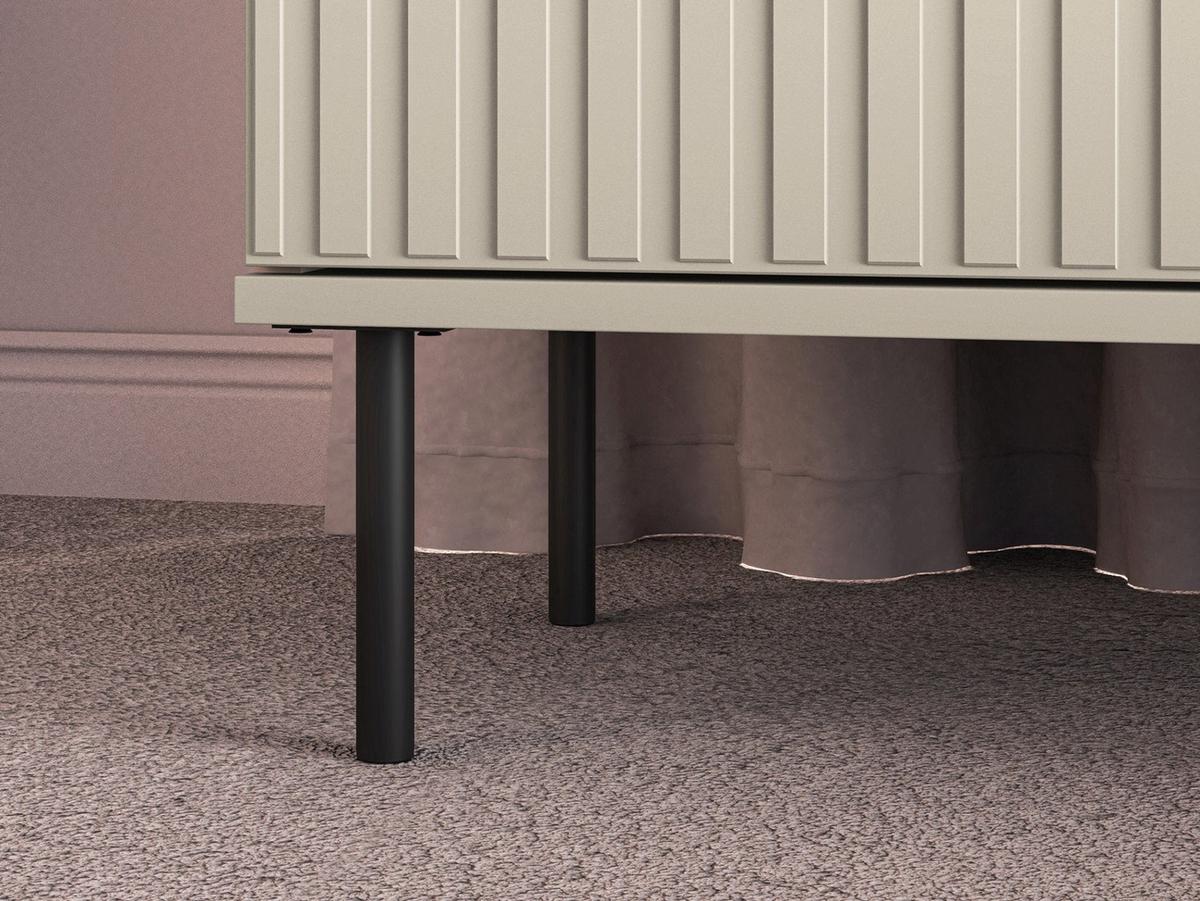 NACHTTISCH Caletto Beige 50 cm - Beige/Goldfarben, Holzwerkstoff/Metall (50/53/34cm) - Selsey