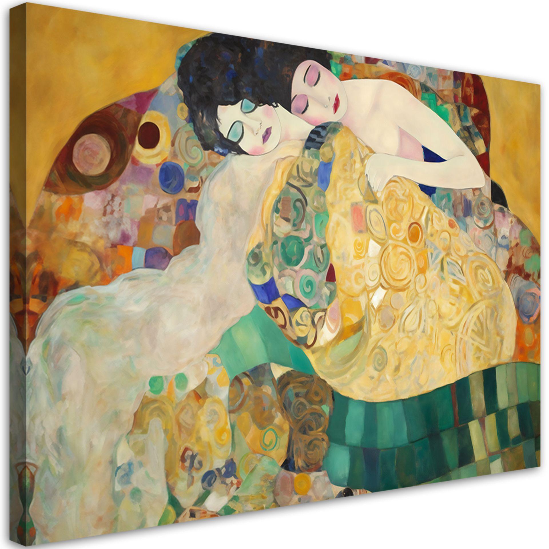 KUNSTDRUCK Gold 60/40 cm - Goldfarben, Textil (60/40cm) - KUNSTLOFT