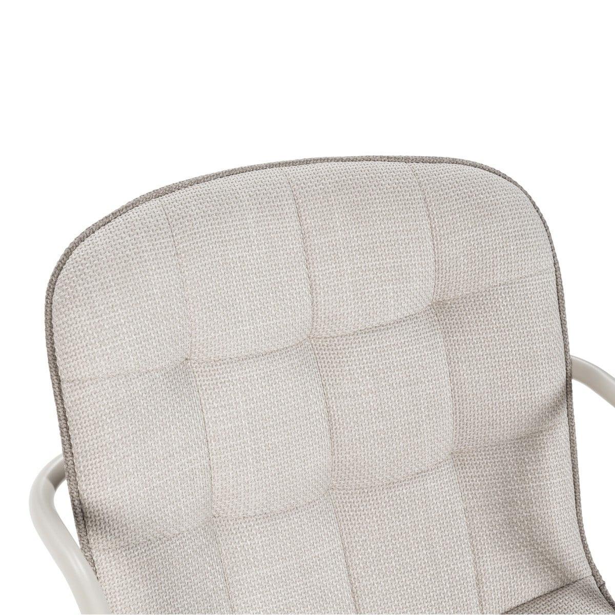 STÜHLE 4er-Set aus Stoff mit Metallbeinen 59/46/51 cm - Beige, Textil (59/46/75cm) - Calicosy