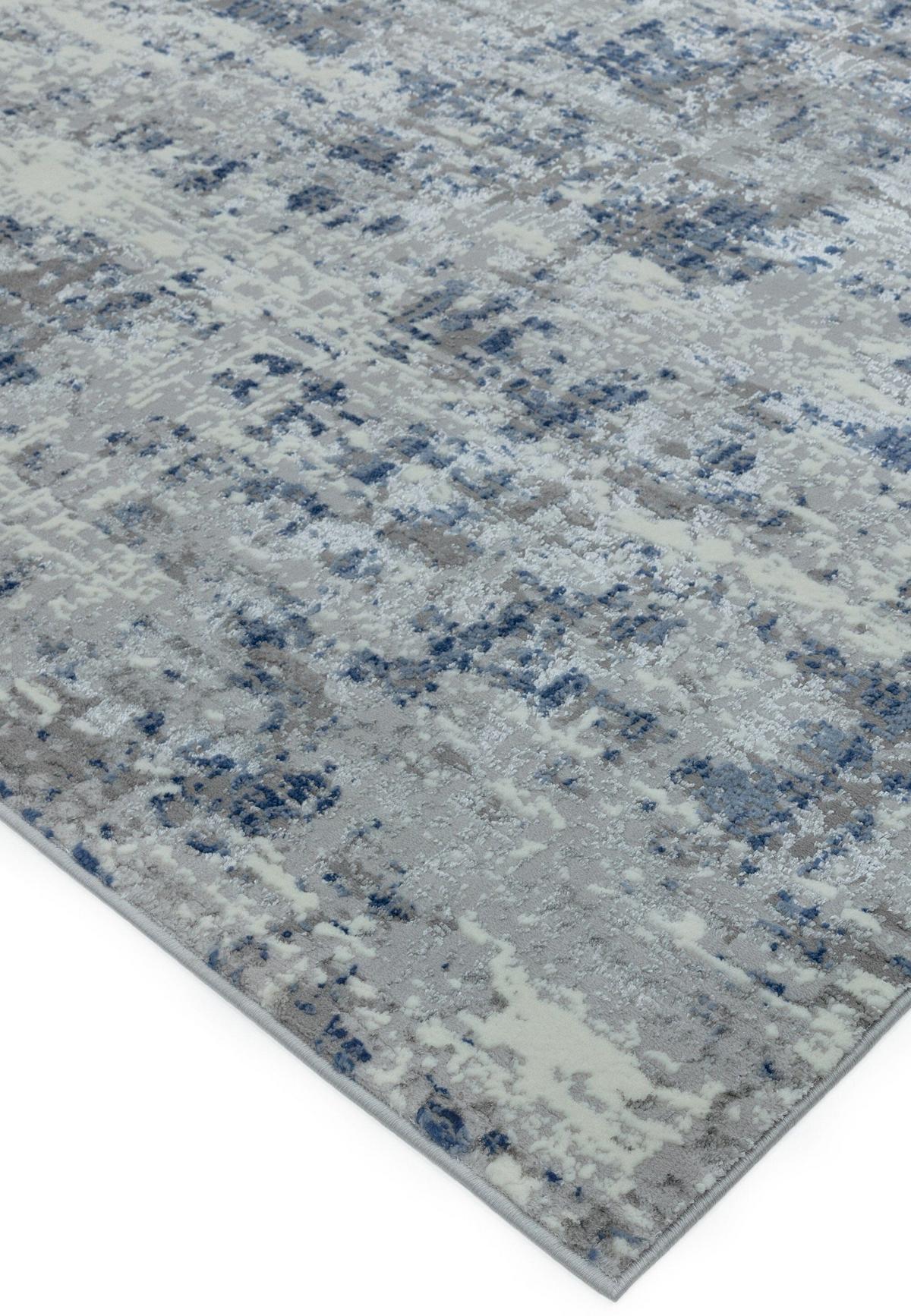 TEPPICH PARMA-Sorbolo, abstrakt, Dunkelblau, 200 x 290 cm - Dunkelblau, Textil (200/290cm) - KADIMA DESIGN