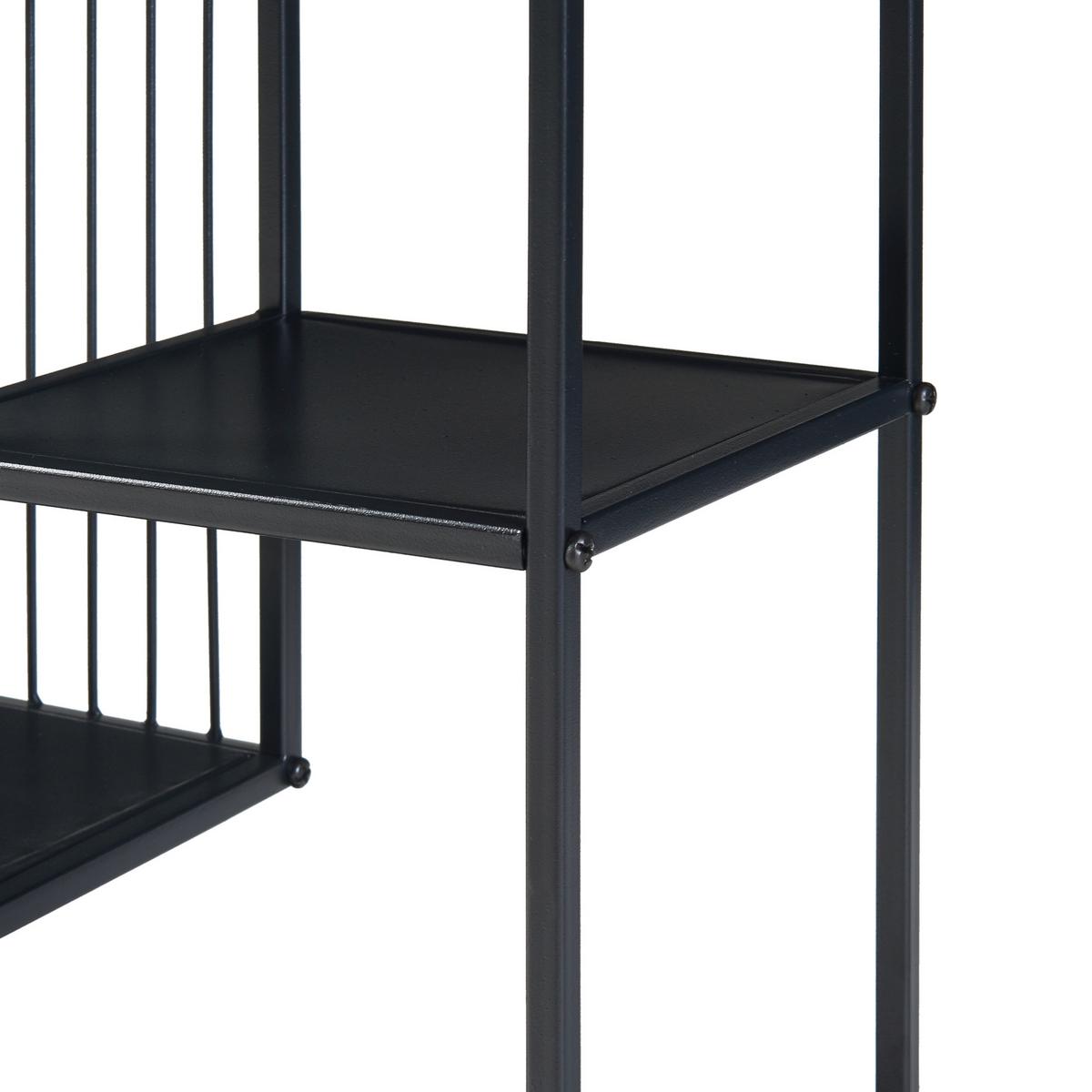 KONSOLENTISCH Beesel - Schwarz, Metall (20/60/65.5cm) - [en.casa]