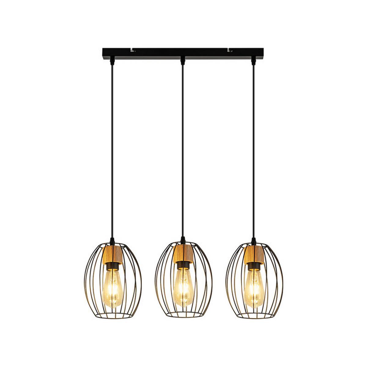 PENDELLEUCHTE BENNETT Ⅲ 50/17/147 cm - Schwarz, Metall (50/17/147cm) - Nettlife