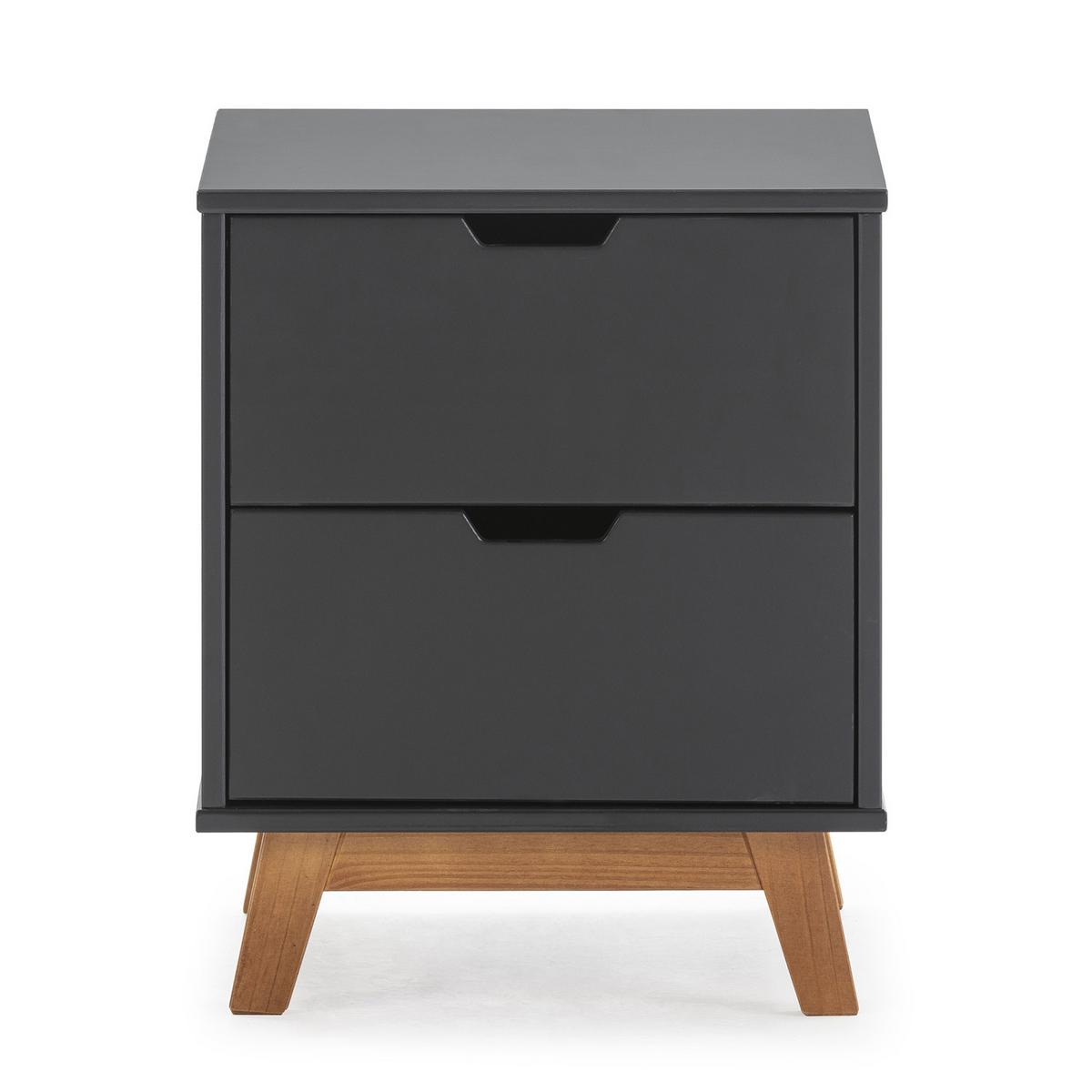 NACHTTISCH Mirada 2 Schubladen Anthrazit - Anthrazit, Holz (43/52/35cm) - VS Venta-stock