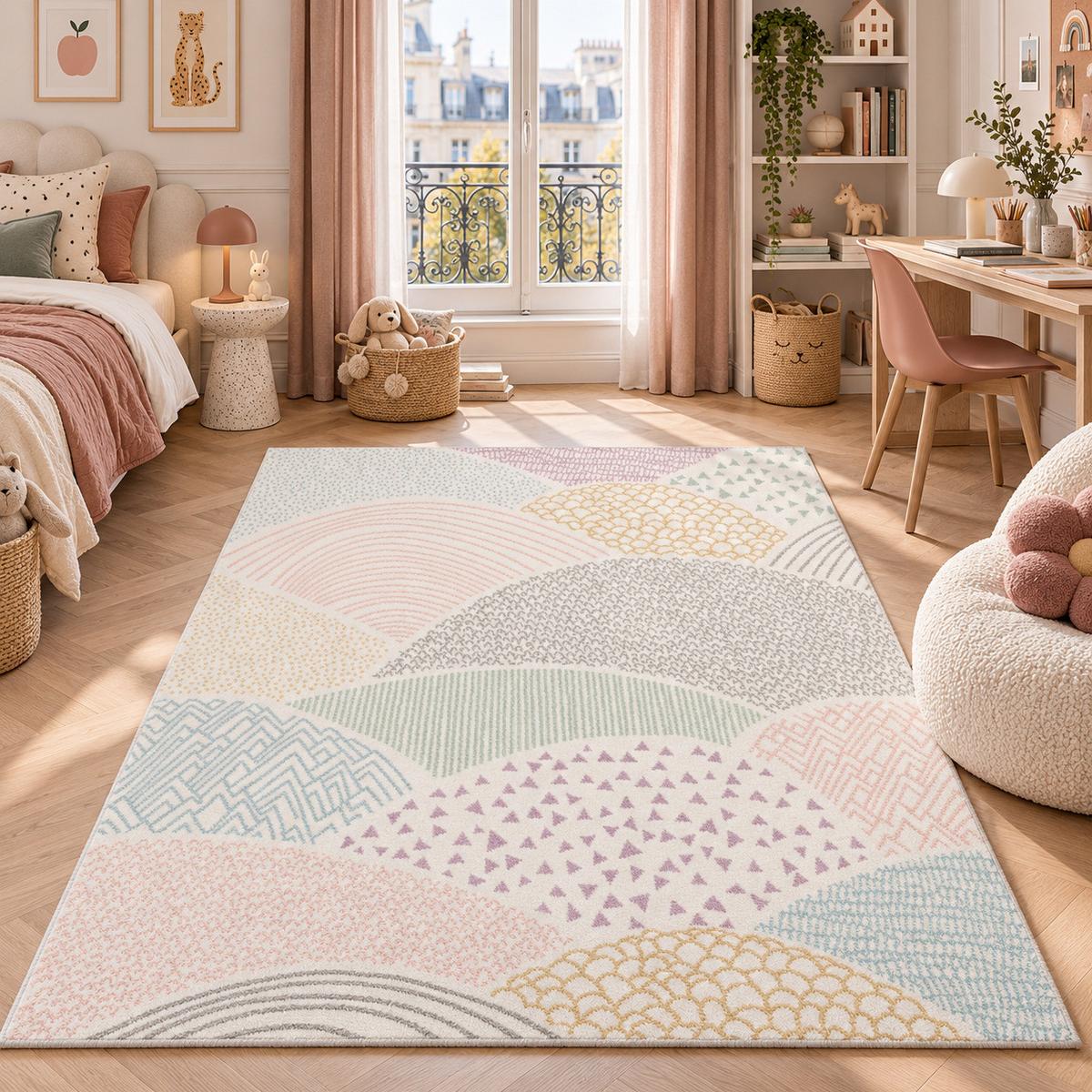 KINDER TEPPICH SOFTSTAR KIDS FANTASY BUNT - Multicolor, Textil (200/290cm) - Pergamon